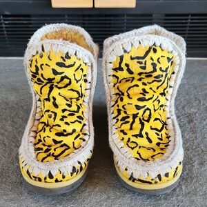 MOU Leopard Print Boots